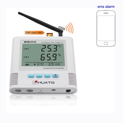 الصين SMS إنذار GSM استشعار درجة الحرارة ، ومسجل بيانات GSM شاشة LCD العرض المزود